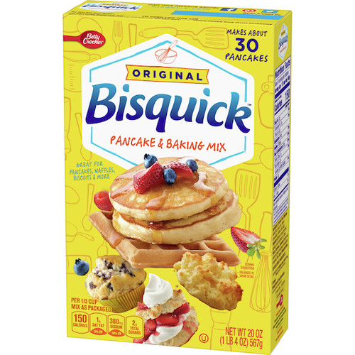 Bisquick Original Pancake and Baking Mix, 20 Ounce , 12 Per Case